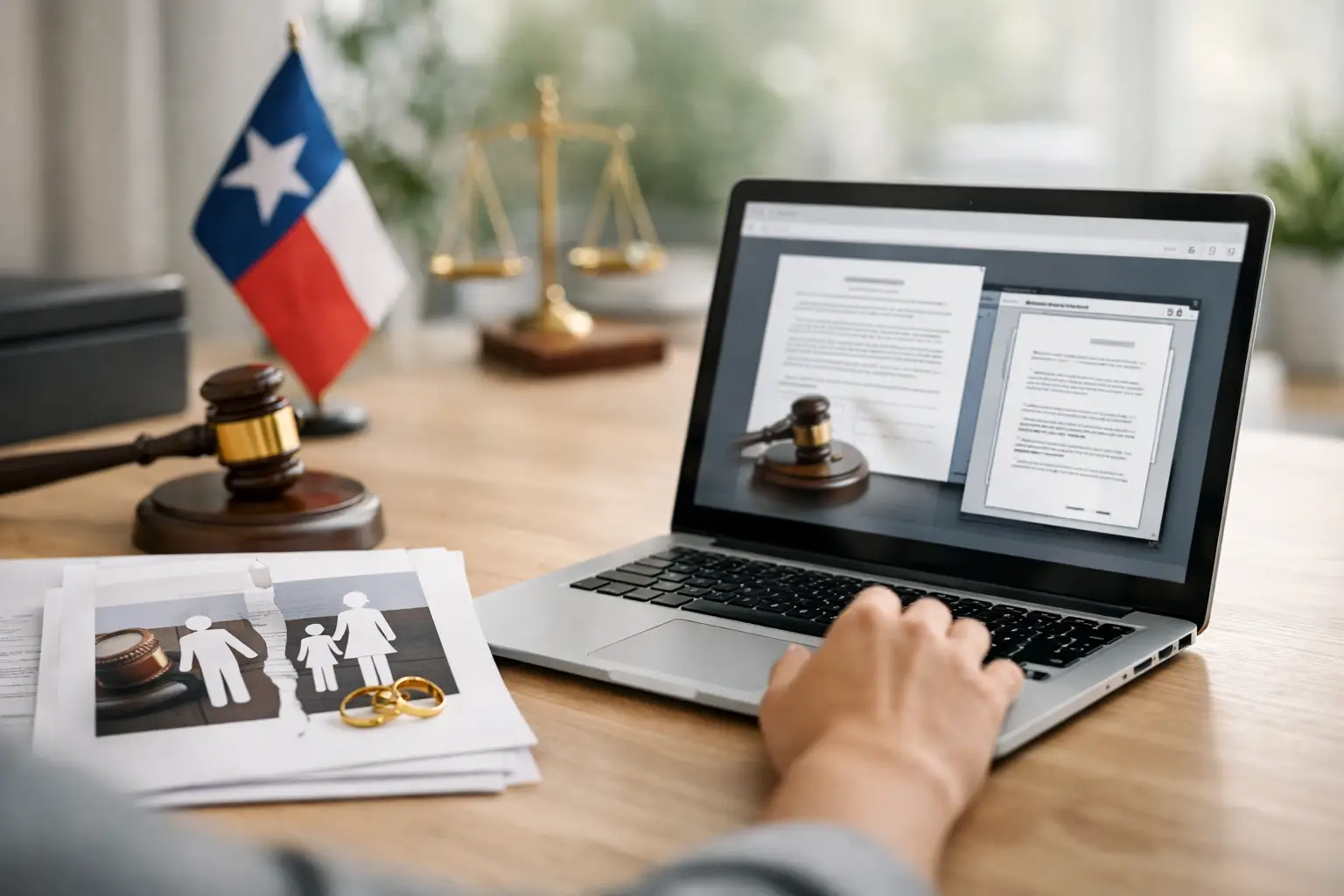 How to Efile Divorce Documents in Texas