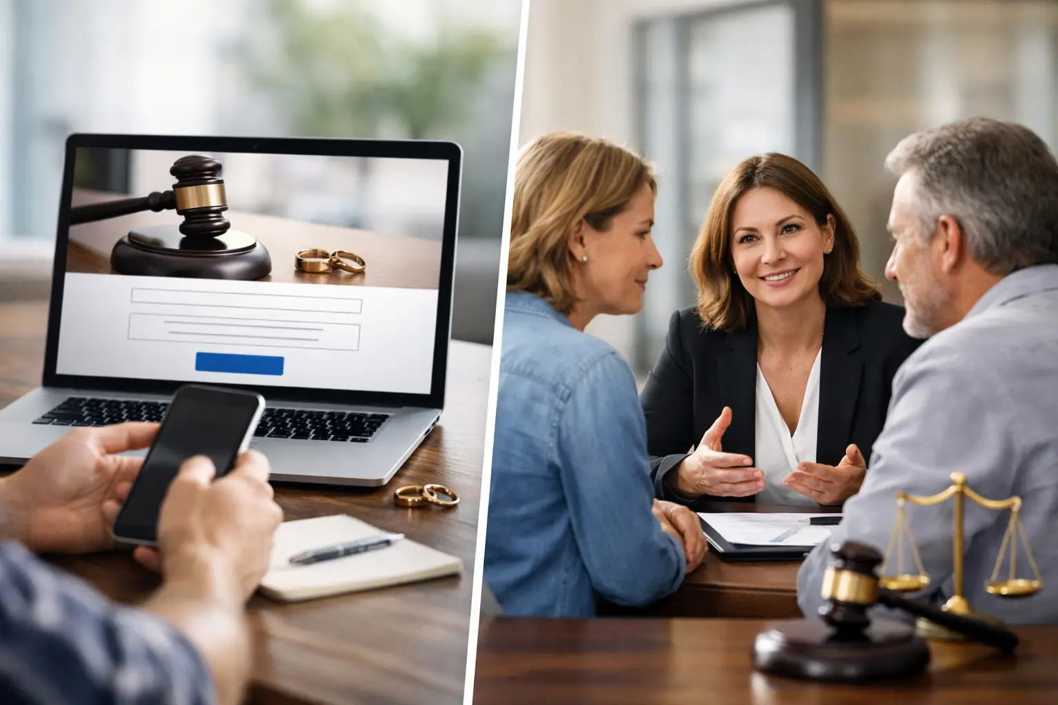 Online Divorce vs Personal Guidance in Texas